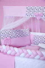 KIT BERÇO AMERICANO 11 PEÇAS CLASSIC MICROFIBRA - AMORA