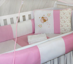 KIT KIDS COM MOSQUITEIRO COMUM 07 PEÇAS - JOANINHA