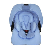 CONJUNTO COMPLETO BEBÊ CONFORTO - CAPOTA + APOIO + CAPA + PROTETOR DE CINTO AZUL BEBÊ