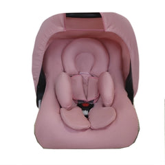 CONJUNTO COMPLETO BEBÊ CONFORTO - CAPOTA + APOIO + CAPA + PROTETOR DE CINTO NUDE