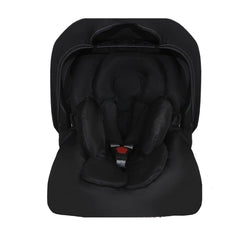 CONJUNTO COMPLETO BEBÊ CONFORTO - CAPOTA + APOIO + CAPA + PROTETOR DE CINTO PRETO