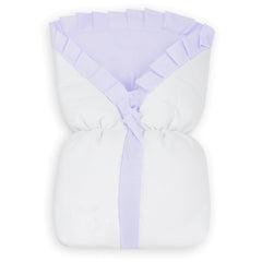 SACO DE BEBÊ - LILÁS COM BRANCO