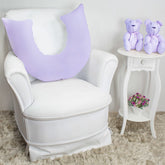 ALMOFADA DE AMAMENTAÇÃO - LILÁS COM BRANCO