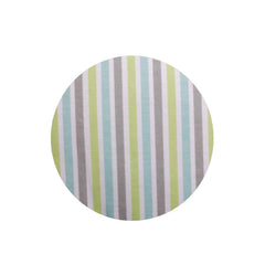 COLCHONETE PORTÁTIL C/ MOSQUETEIRO - LISTRADO VERDE COM AZUL