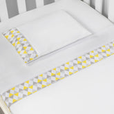 JG. DE LENÇOL AMERIC. 03 PÇ - LOSANGO AMARELO