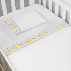 JG. DE LENÇOL AMERIC. 03 PÇ - LOSANGO AMARELO