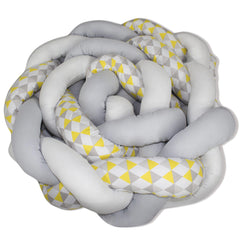 PROTETOR DE BERÇO TRANÇA 4,00 MTS - LOSANGO AMARELO