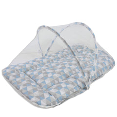 COLCHONETE PORTÁTIL C/ MOSQUETEIRO - LOSANGO AZUL