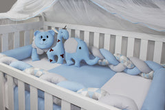 KIT DE BERÇO DUO - LOSANGO AZUL