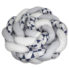 PROTETOR DE BERÇO TRANÇA 4,00 MTS - LOSANGO MARINHO