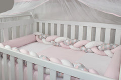 KIT DE BERÇO DUO - LOSANGO ROSA