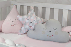 KIT DE BERÇO ROLL - LOSANGO ROSA