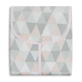 TROCADOR PORTÁTIL C/ BOLSOS - LOSANGO ROSA