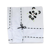 MANTA DE PIQUET C/ LASIE 100% ALGODÃO - PANDA