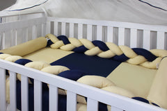 KIT DE BERÇO DUO - MARINHO COM CAQUI