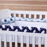 Kit mini berço fofura 100% algodão 09 peças - balone azul