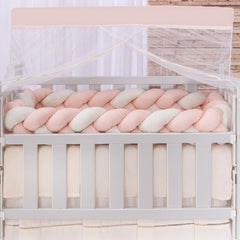 Kit mini berço happy 07 peças - salmão e palha