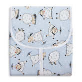 TROCADOR PORTÁTIL C/ BOLSOS - OVELHA AZUL