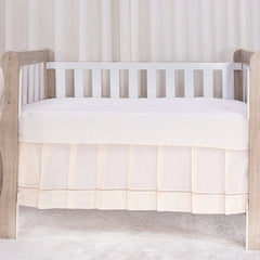 Saia de Berço Americano Ponto Palito 100% Algodão - Palha