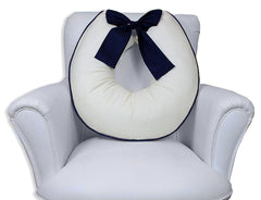 ALMOFADA DE AMAMENTAÇÃO LAÇO - PALHA COM MARINHO