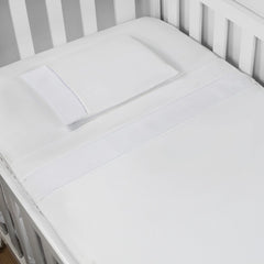 JOGO DE LENÇOL MINI BERÇO 03 PÇS - PIQUET BRANCO