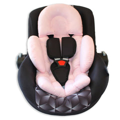 COLCHONETE PARA BEBÊ CONFORTO E CARRINHO - POÁ ROSA