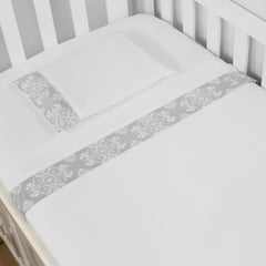 JG. DE LENÇOL AMERIC. 03 PÇ - PROVENÇAL CINZA