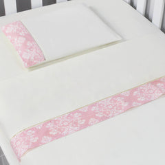 JOGO DE LENÇOL MINI BERÇO 03 PÇS - PROVENÇAL ROSÊ
