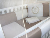 KIT KIDS COM MOSQUITEIRO COMUM 07 PEÇAS - REALEZA CAQUI