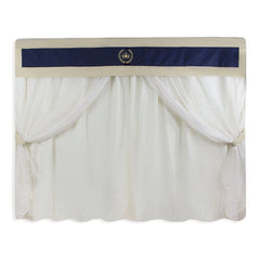 CORTINA DE VOIL - REALEZA MARINHO COM CAQUI