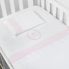 JG. DE LENÇOL AMERIC. 03 PÇS - REALEZA ROSA