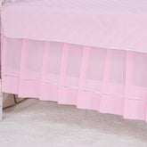 Saia de Berço Americano Ponto Palito 100% Algodão - Rosa