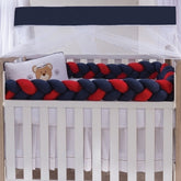 KIT BERÇO SLIM 08 PEÇAS 100% ALGODÃO - MARINHEIRO