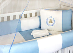 KIT KIDS COM MOSQUITEIRO COMUM 07 PEÇAS - THED AZUL