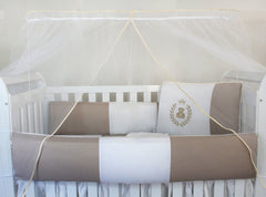 KIT KIDS COM MOSQUITEIRO COMUM 07 PEÇAS - THED CAQUI