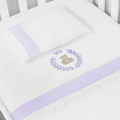 JG. DE LENÇOL AMERIC. 03 PÇS - THED LILÁS