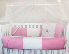 KIT KIDS COM MOSQUITEIRO COMUM 07 PEÇAS - THED ROSA