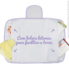 TROCADOR PORTÁTIL C/ BOLSOS - LILÁS