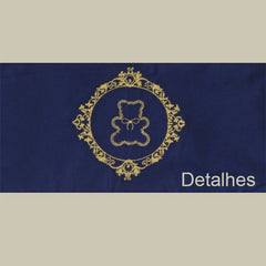 CORTINA DE VOIL - URSO ARABESCO DOURADO