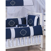 KIT DE BERÇO GLAMOUR 09 PEÇAS - URSO ARABESCO BRANCO