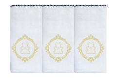 FRALDA DE OMBRO - URSO ARABESCO DOURADO