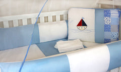 KIT KIDS COM MOSQUITEIRO COMUM 07 PEÇAS - VELEIRO