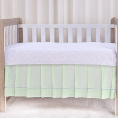 Saia de Berço Americano Ponto Palito 100% Algodão - Verde