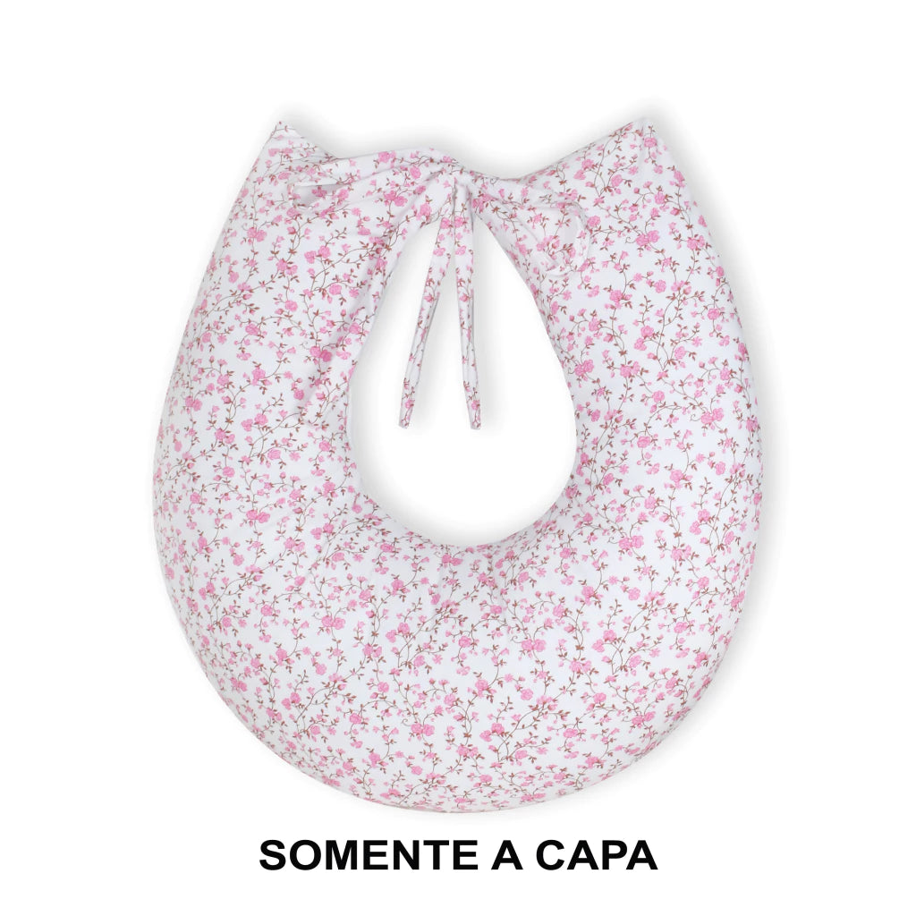 Capa De Almofada Amamentação Mt - Flor De Cerejeira