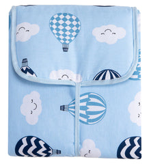 Trocador Portátil C/ Bolsos Internos - Balão Marinho