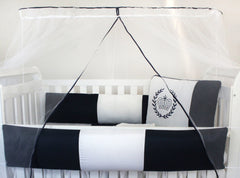 KIT KIDS COM MOSQUITEIRO COMUM 07 PEÇAS - REALEZA MARINHO