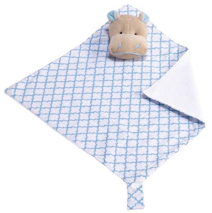 Naninha C/ Porta Chupeta - Hipopótamo Azul