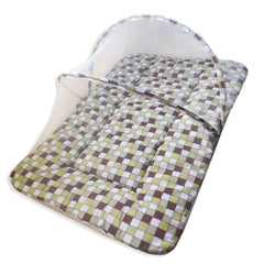 COLCHONETE PORTÁTIL C/ MOSQUETEIRO - XADREZ VERDE