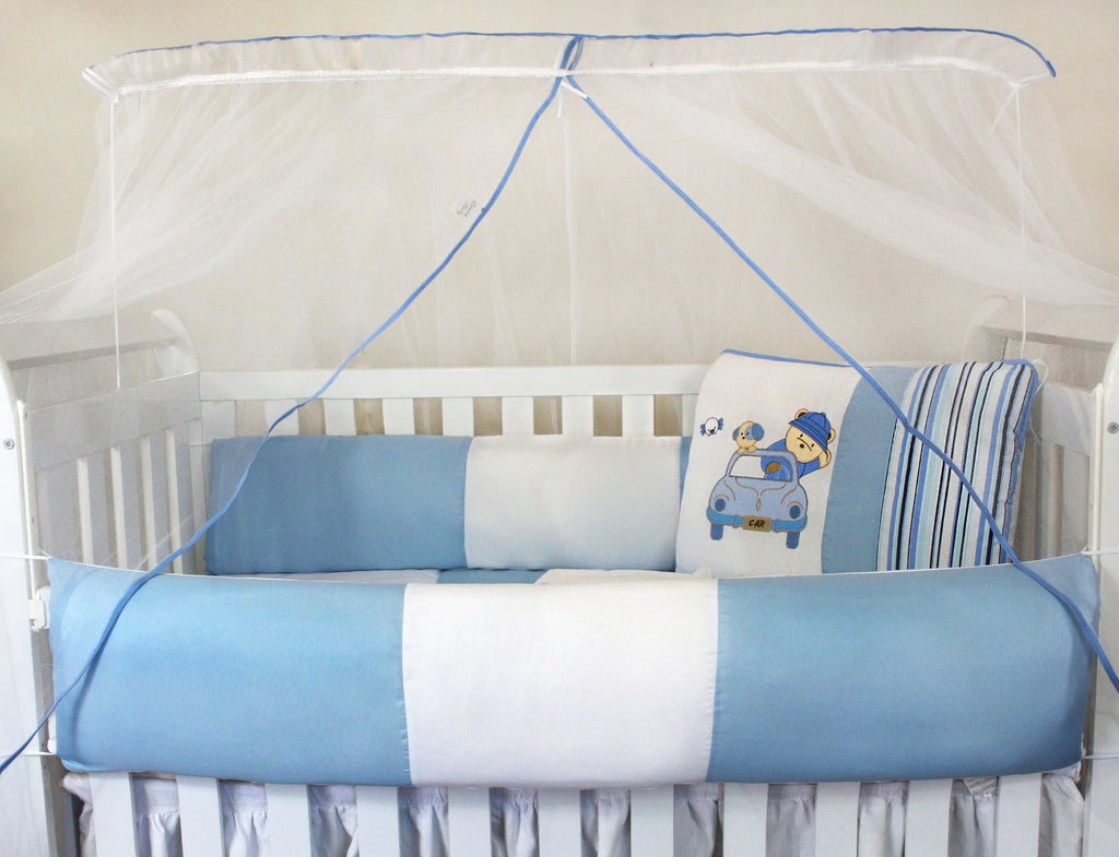 KIT KIDS COM MOSQUITEIRO COMUM 07 PEÇAS - CARRO