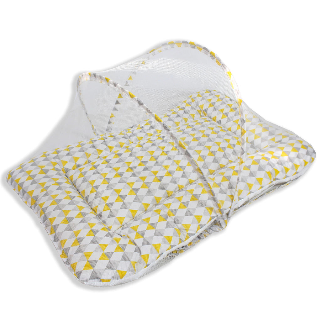 COLCHONETE PORTÁTIL C/ MOSQUETEIRO - LOSANGO AMARELO